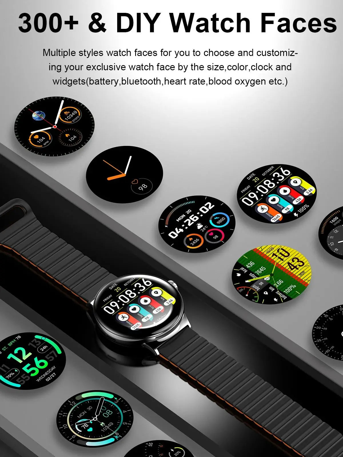 Moderne Smartwatch 1,43" AMOLED Bluetooth Anruf Musik