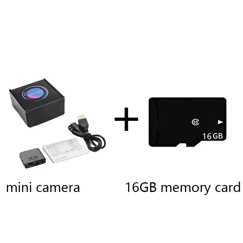 Mini WLAN Kamera 4K HD mit Nachtsicht und App-Steuerung