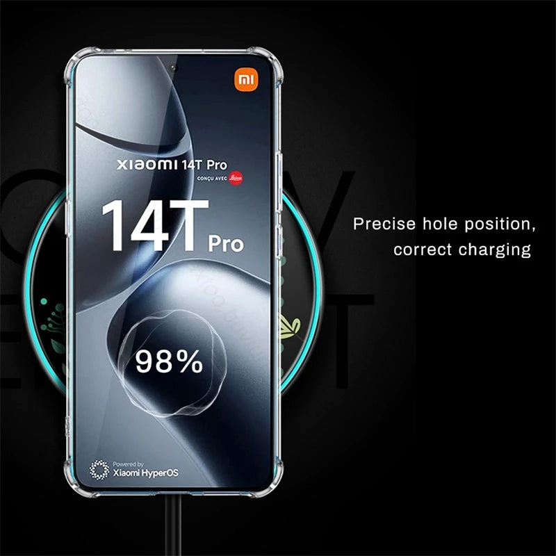 Coque transparente en TPU pour Xiaomi 14T Pro 5G (2024)