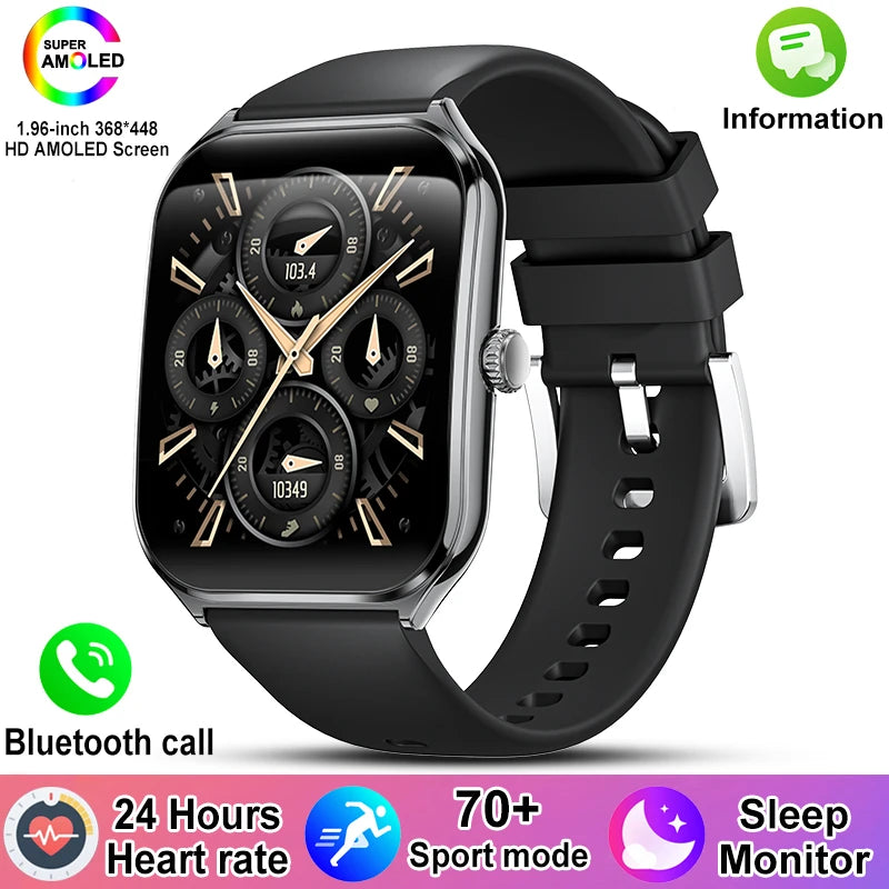 Ultra dünne Smartwatch 1,96" AMOLED mit Sportmodus