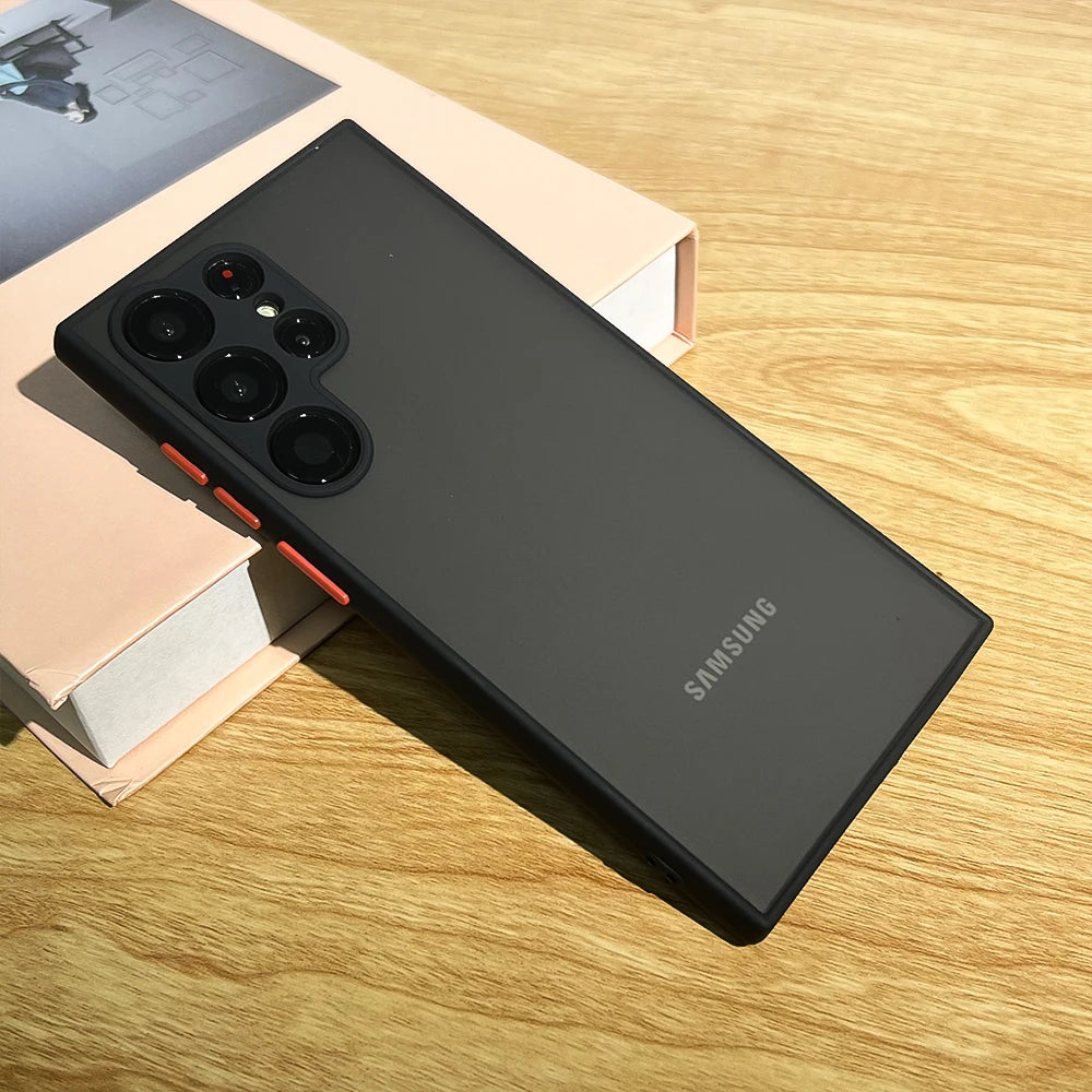 Matt transparente Stoßschutz-Hülle Samsung