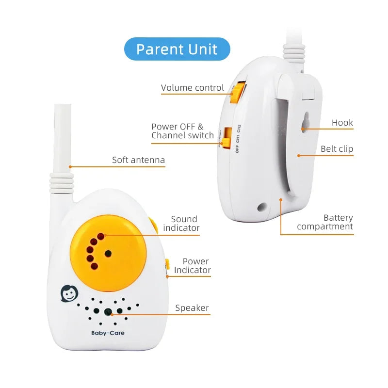 Kabelloser Baby Monitor Zwei-Wege Audio Walkie-Talkie