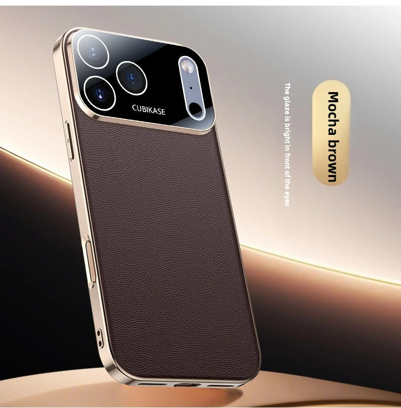 Luxus Leder Hülle für iPhone 17 Pro Max – Anti-Drop, All Inclusive