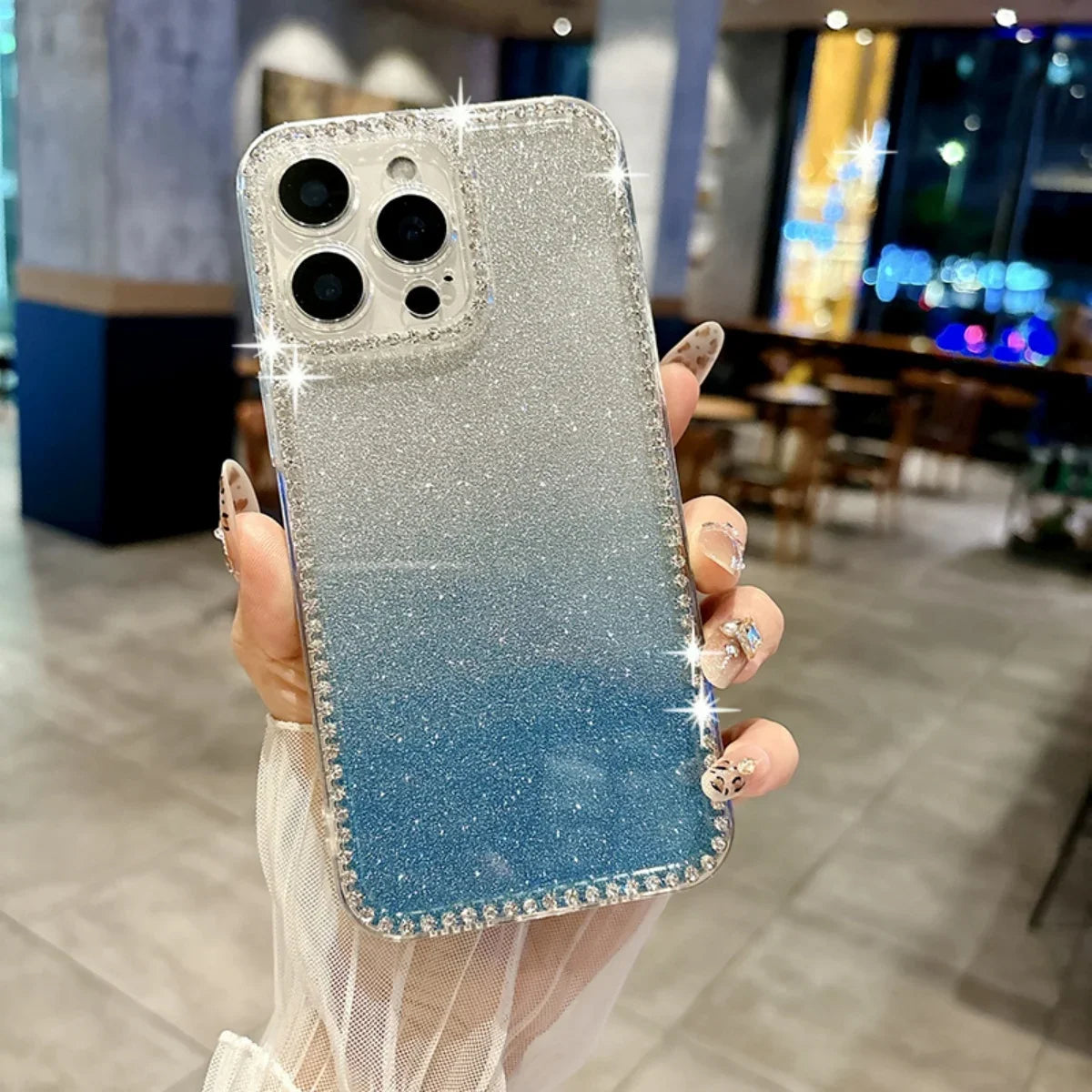 Transparente Diamant TPU Hülle für Samsung S25