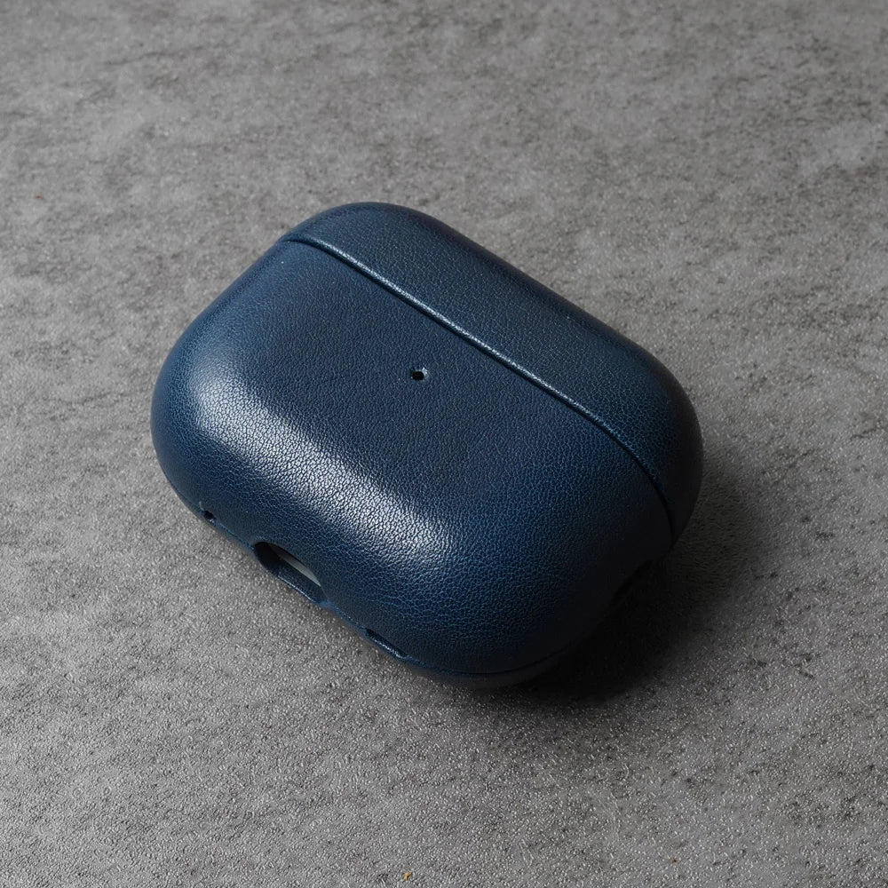 Echtleder‑Schutzhülle für AirPods Pro 3 mit Litschi‑Muster