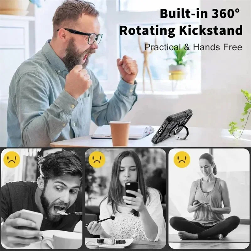 Magnetische iPhone Hülle mit Ringständer