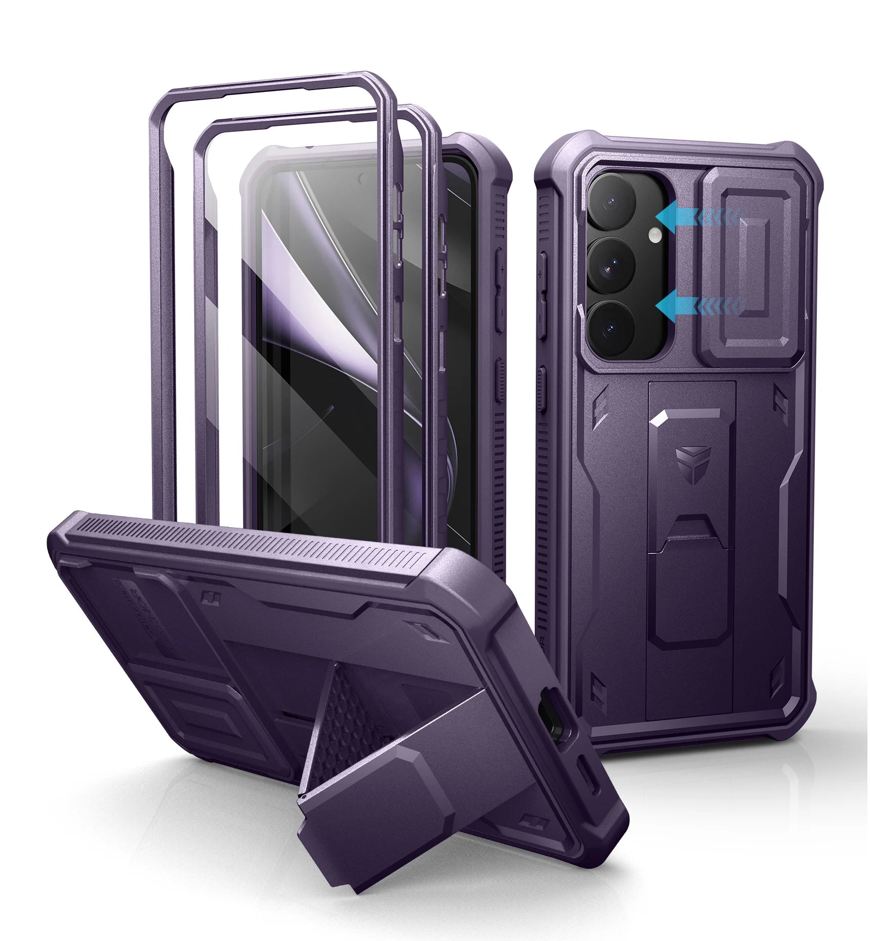 Robust case for Samsung Galaxy S25 Plus 2025 with stand