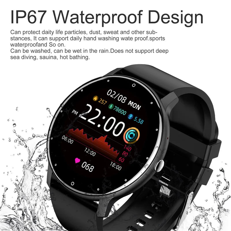 Smartwatch IP67 Bluetooth 5.2 Fitness Uhr Sport