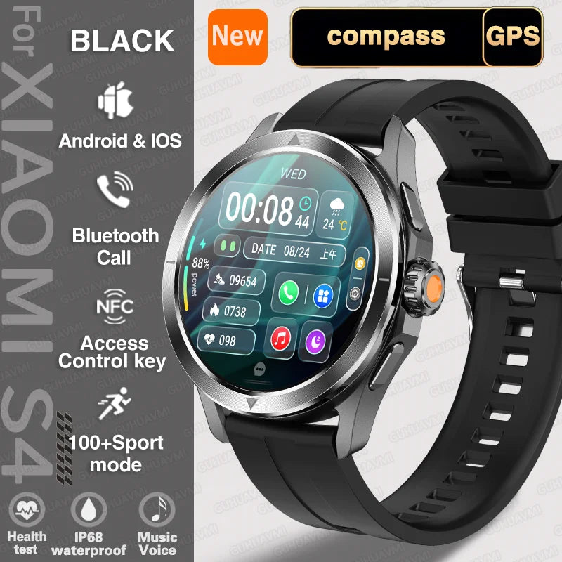 S4 Ultra Smartwatch mit GPS & AMOLED Display