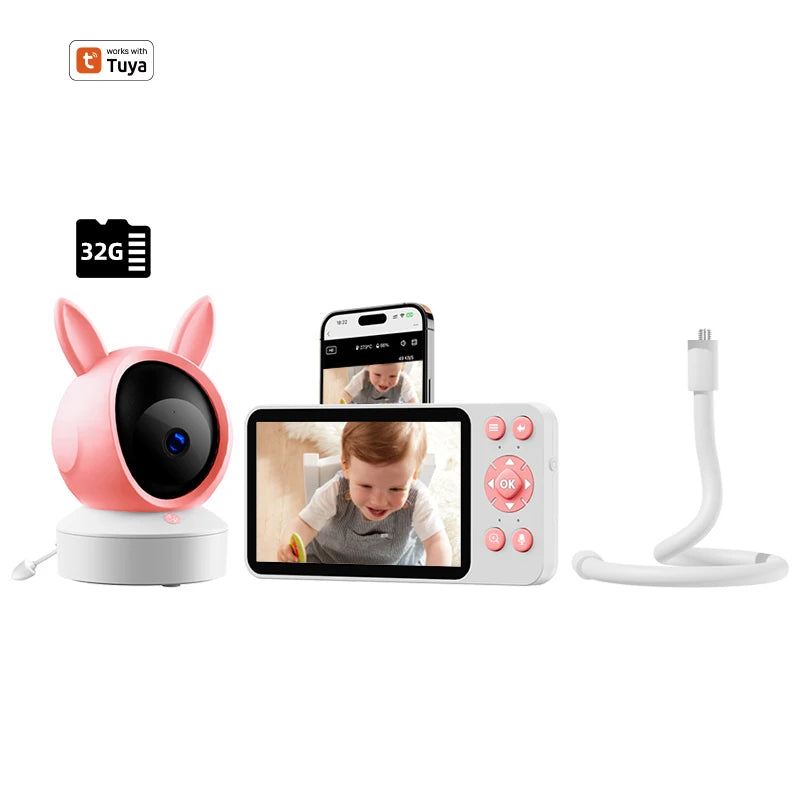 5 Zoll WLAN Baby Monitor mit Nachtsicht & Bewegungsmelder