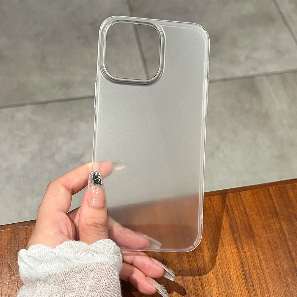 Ultradünne matte iPhone Hülle 11–16 Pro Max