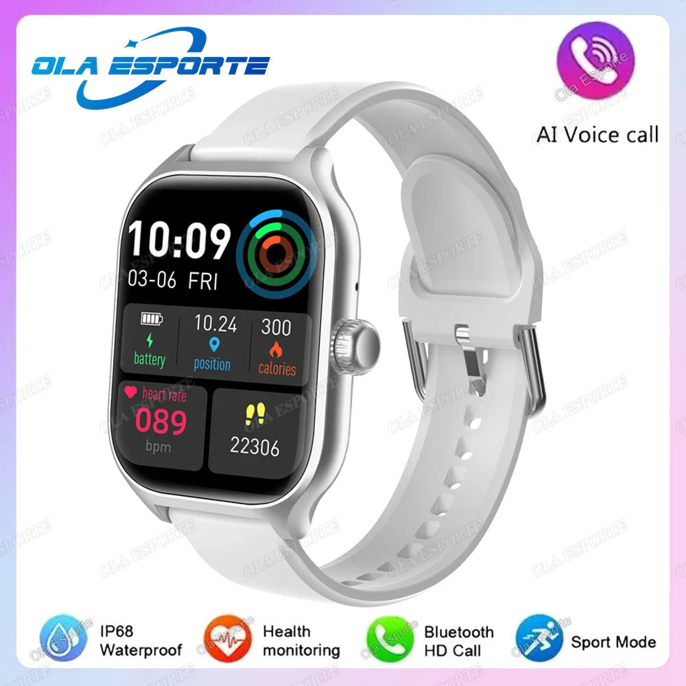 Smartwatch Herren Damen AMOLED Bildschirm 100+ Modi