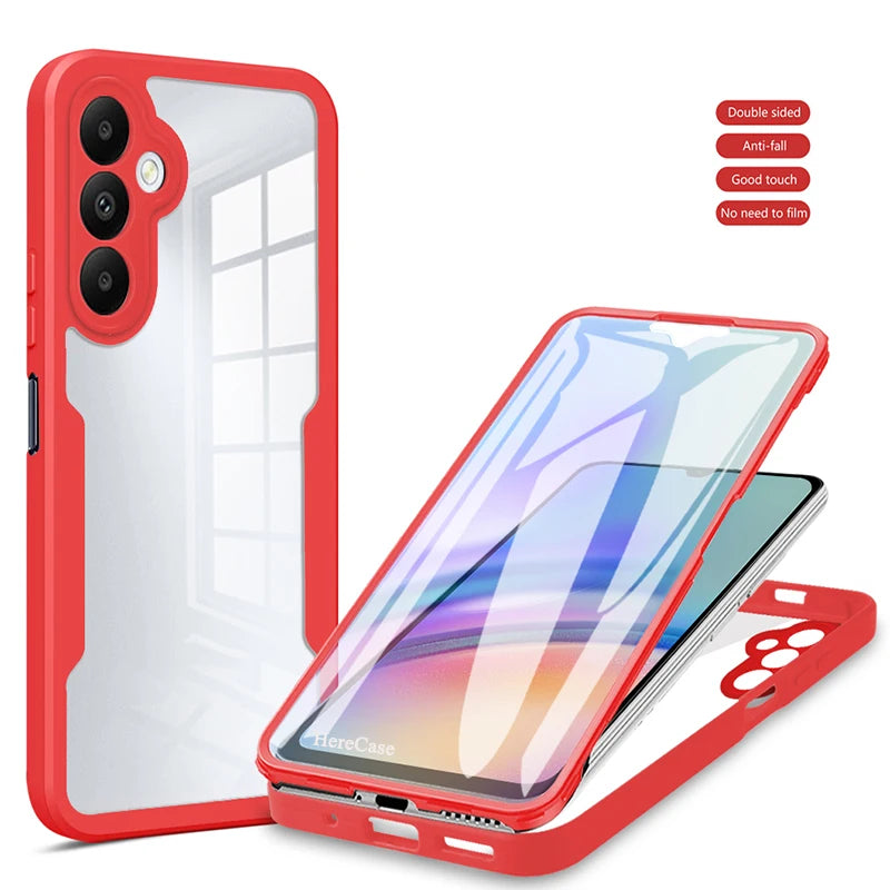 360° Hülle mit Displayschutz für Galaxy A-Serie