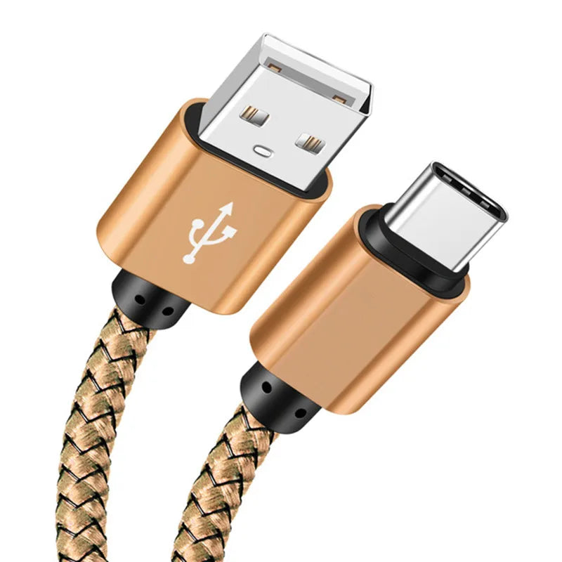 USB A auf Typ C Schnellladekabel Nylon