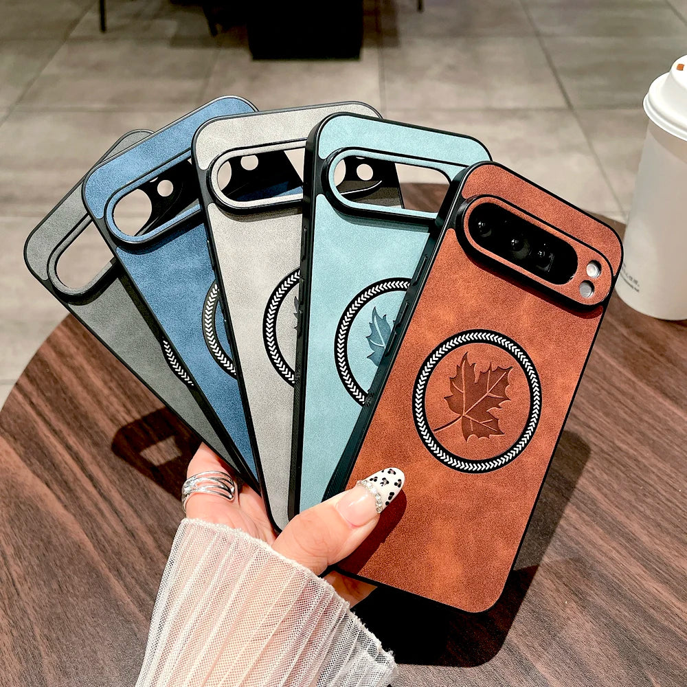 Luxury faux leather case for Pixel 9 or 8 Pro XL