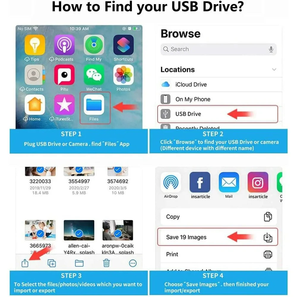 Lightning SD-Kartenleser für iPhone iPad Adapter