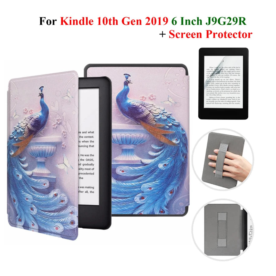 Étui + protection d'écran pour Kindle 10e génération 6 pouces