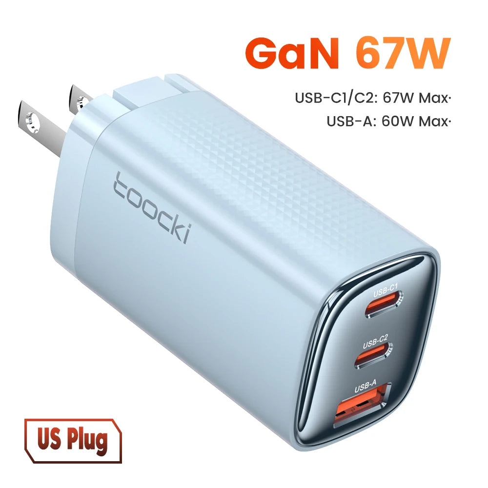 Toocki 67W GaN USB-C Ladegerät mit Display