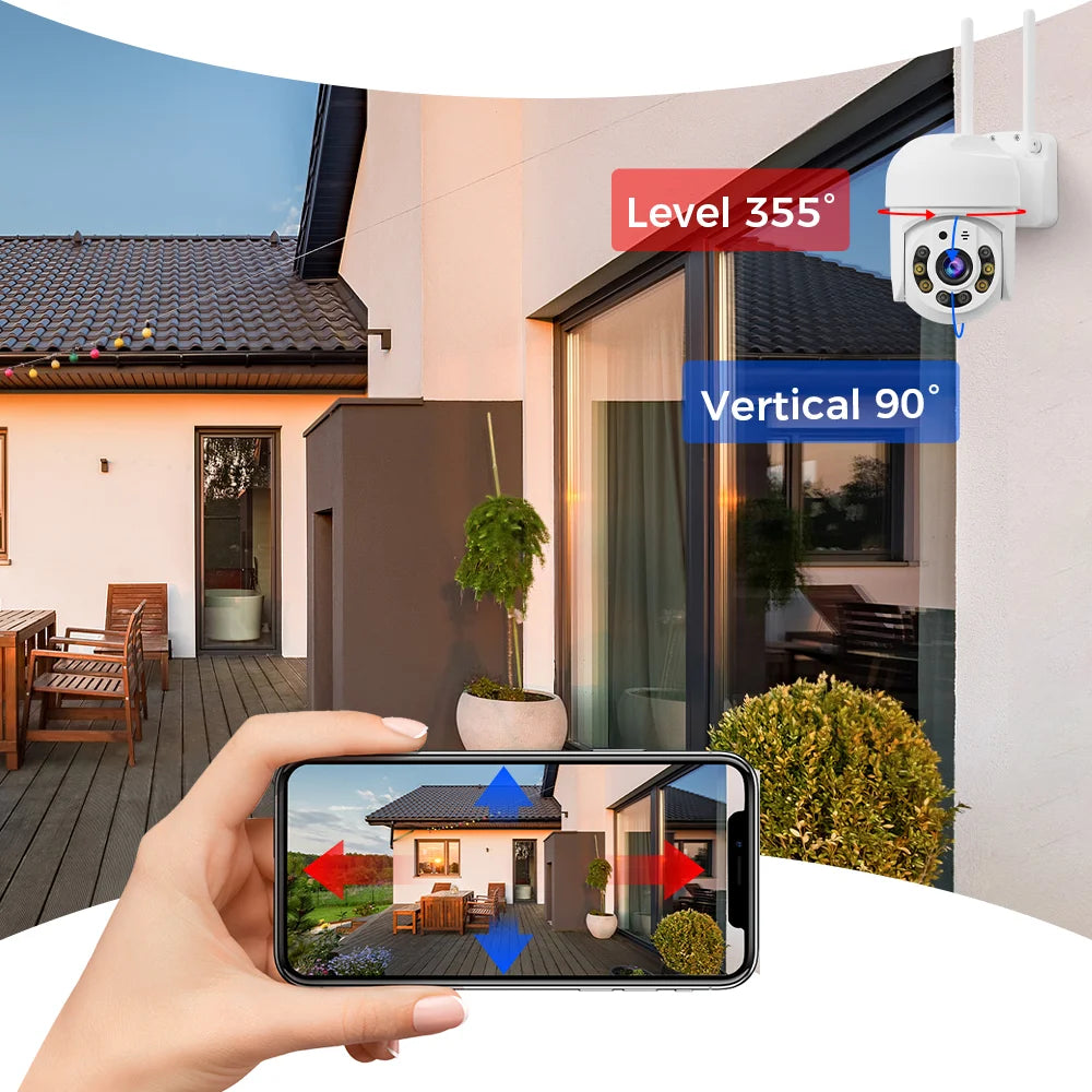 3MP Mini WLAN Kamera mit Schwenkfunktion & Audio IP65