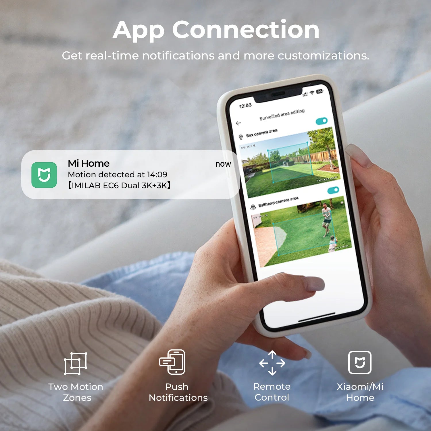 360° surveillance camera with dual lens & color night vision