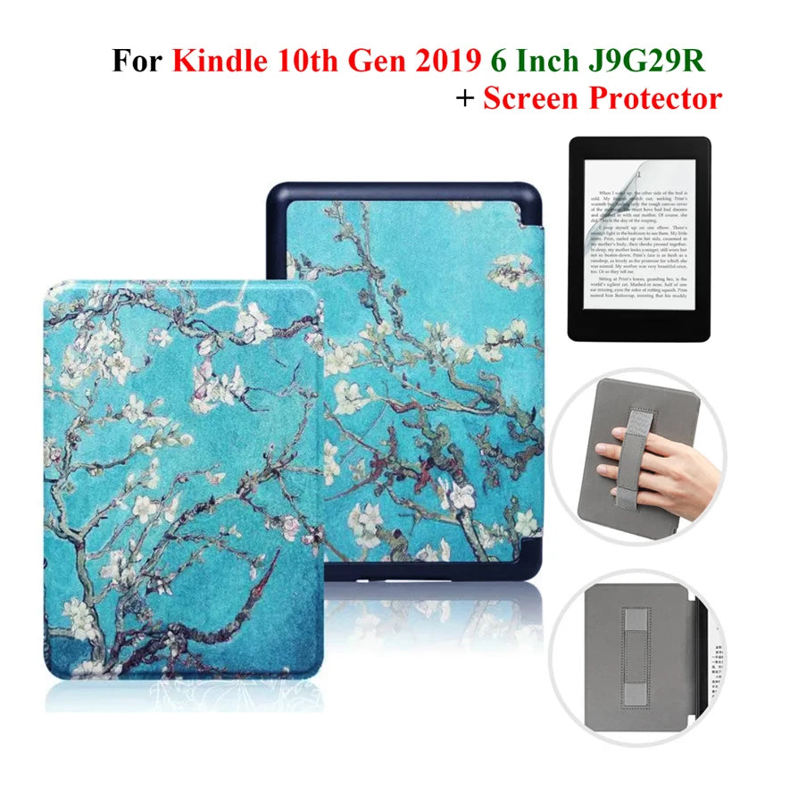 Étui + protection d'écran pour Kindle 10e génération 6 pouces