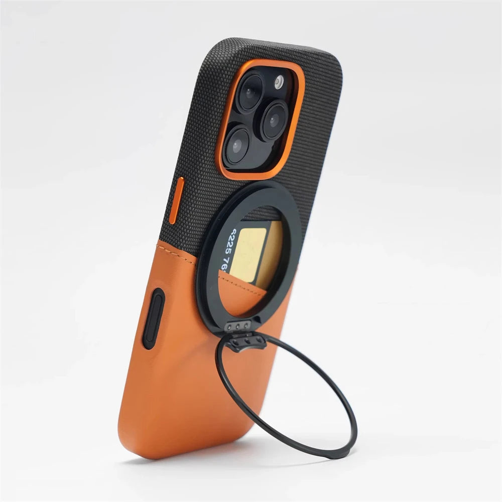 Magnetische PU-Leder Visitenkartentasche für iPhone 17 – MagSafe