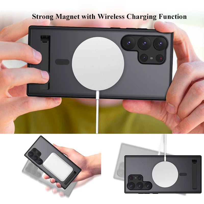 Magnetische Ständerhülle für Samsung S24/S23