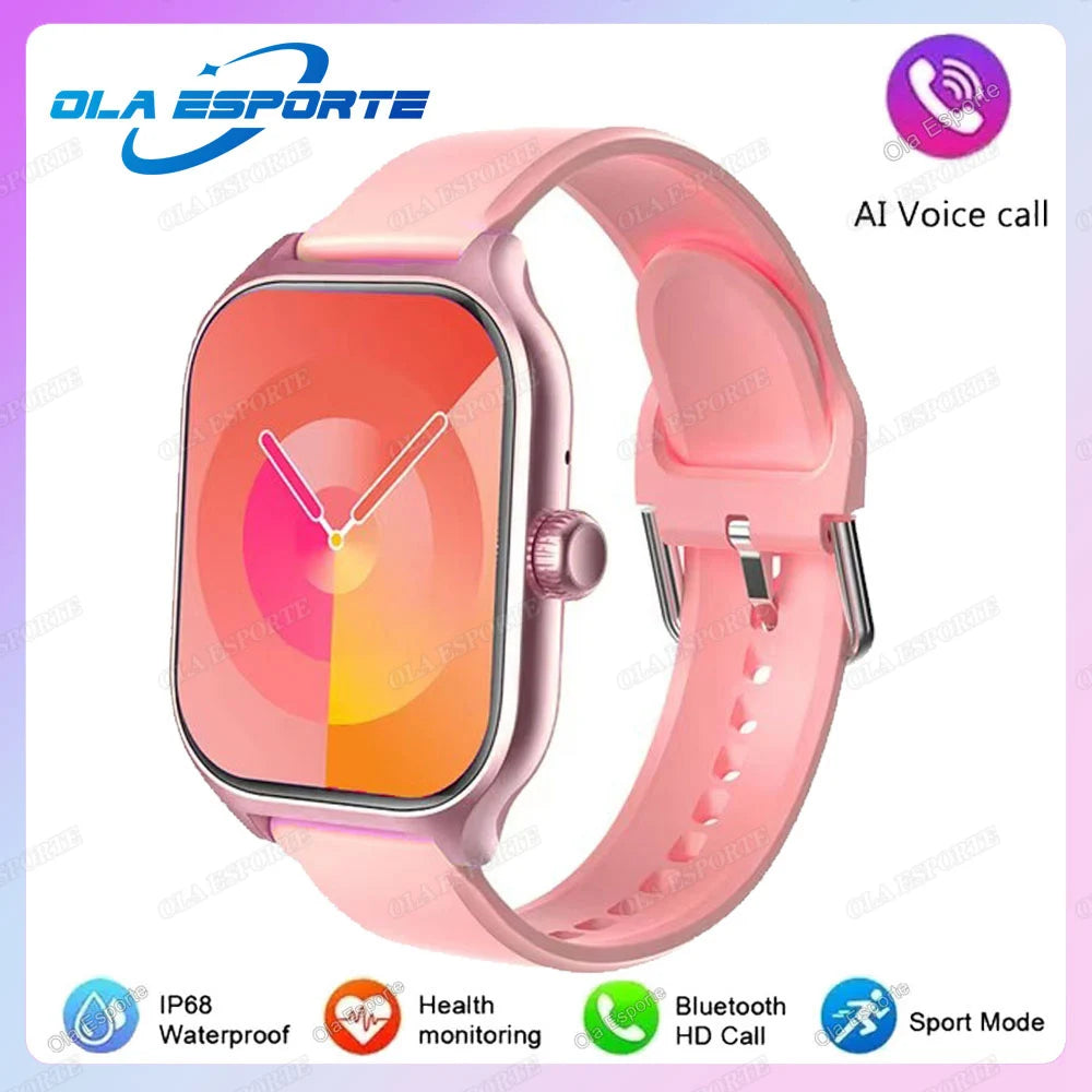 Smartwatch Herren Damen AMOLED Bildschirm 100+ Modi