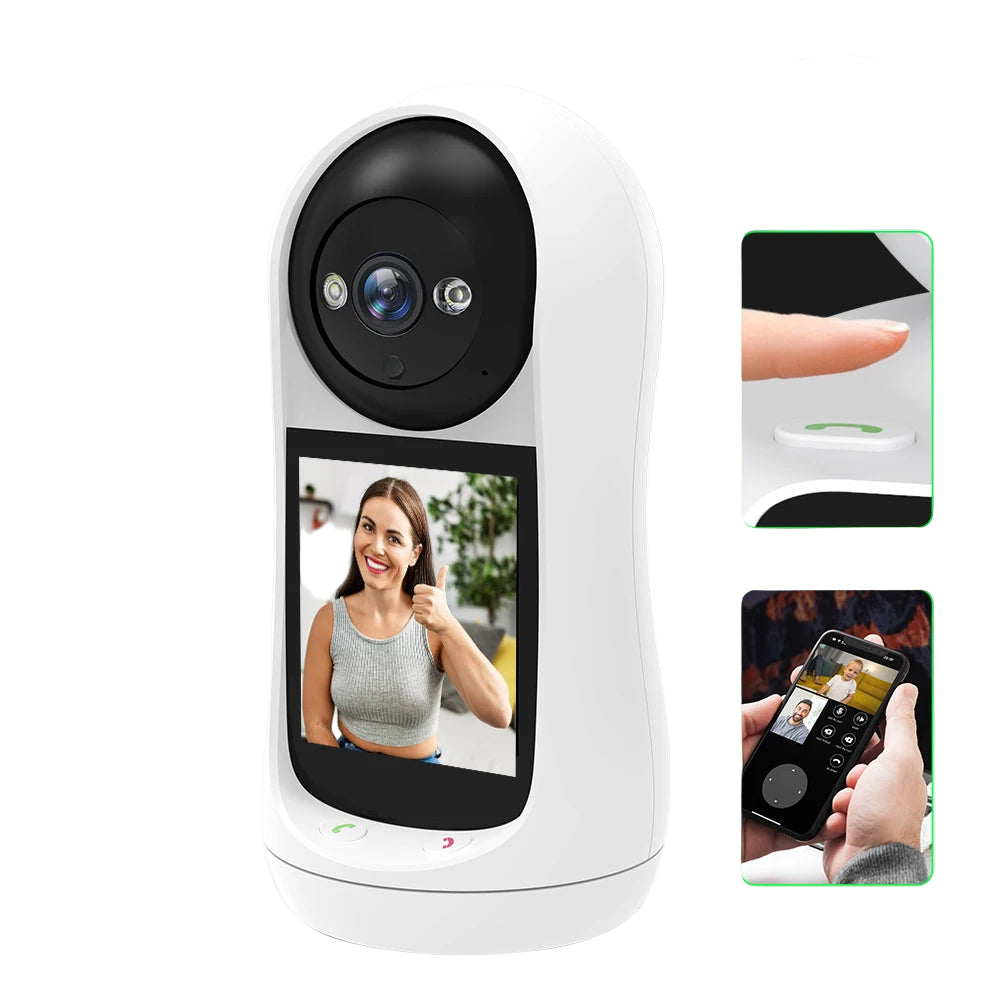 4MP 2K PTZ Kamera mit Videoanruf & Baby Monitor