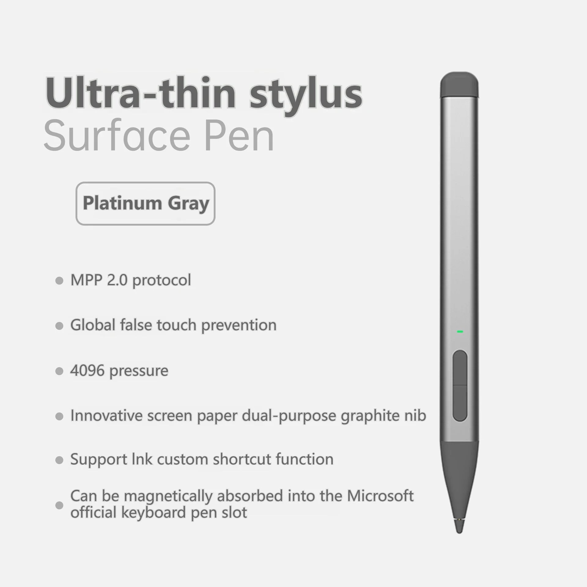 Bluetooth Tastatur mit Stiftschlitz für Surface Pro