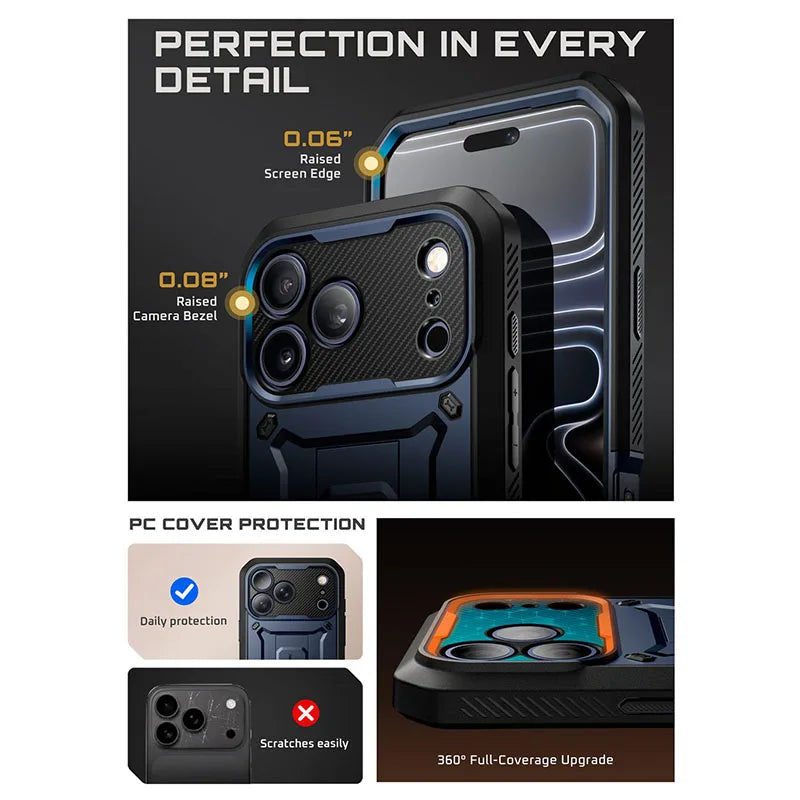 Rugged full-body case for iPhone 17 Pro Max