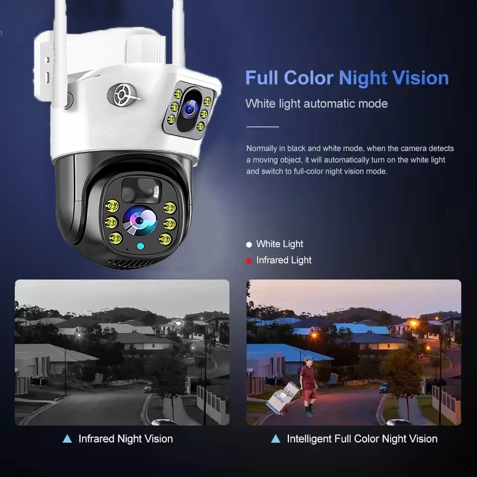 WiFi Dual-Lens Camera 4G Solar Night Vision Outdoor