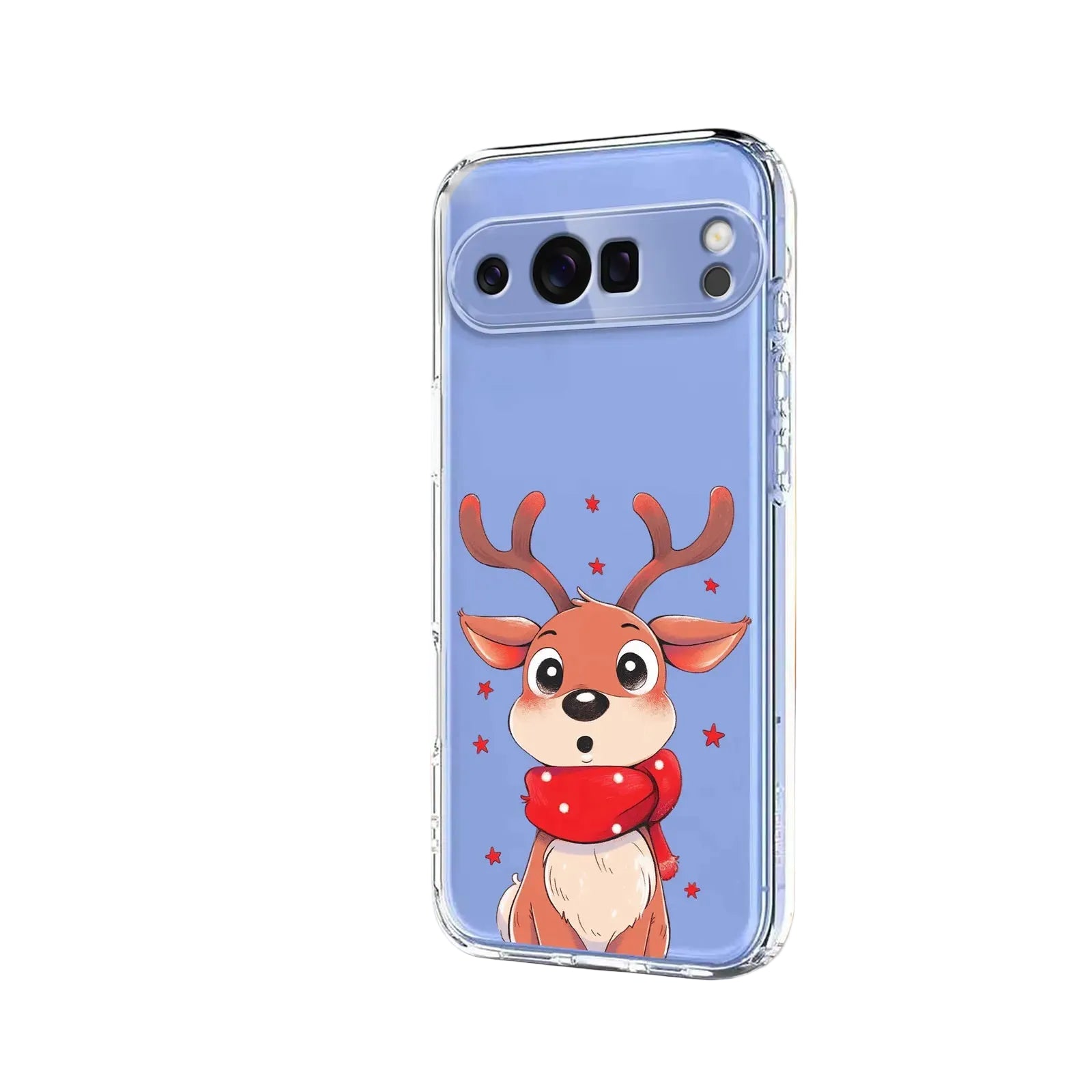 Weihnachtshülle mit Rentier und Schneemann für Google Pixel 10 9 8