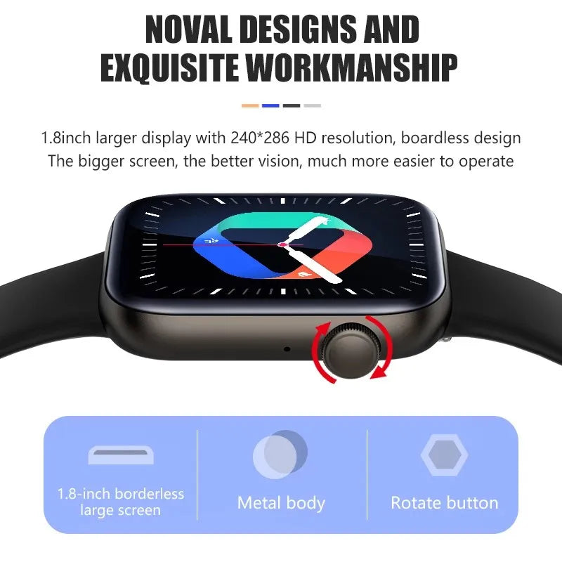 Smartwatch für Pixel mit Touch & Fitness Tracker