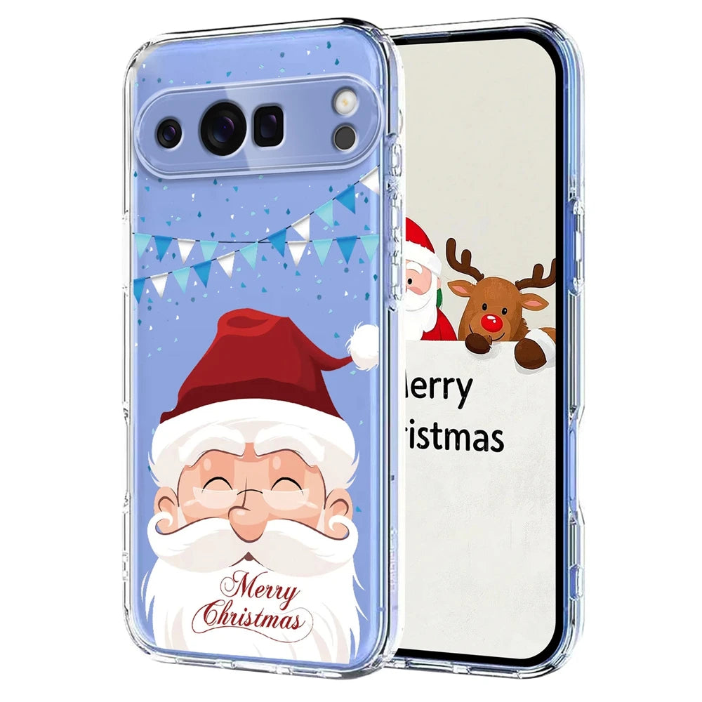Transparente Weihnachts Handyhülle für Google Pixel