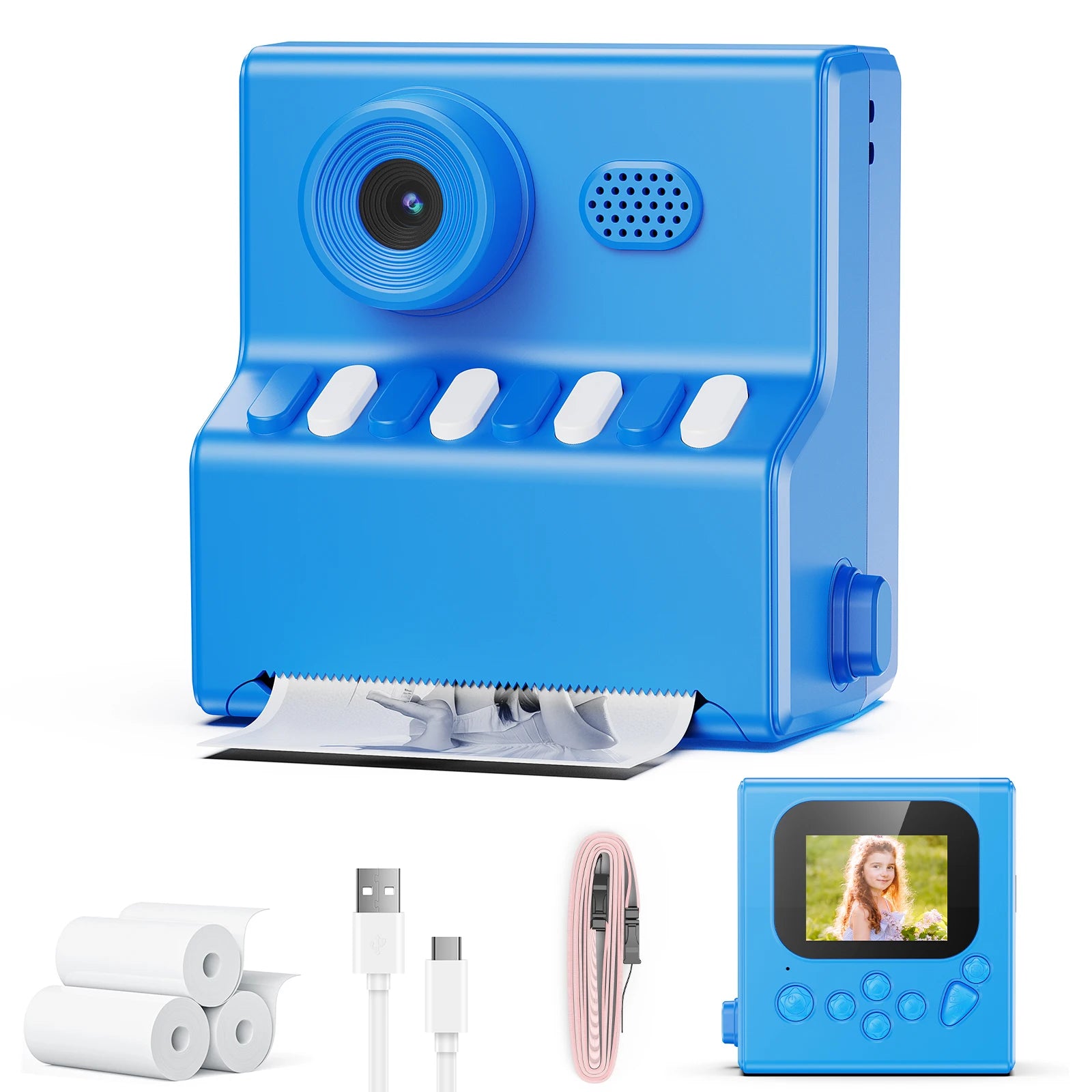 Kinderkamera Sofortbild 1080P HD 48MP Spielzeug