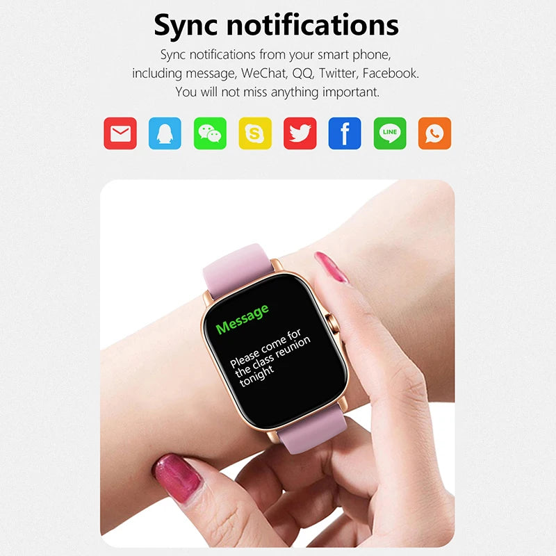Moderne Smartwatch mit Touchscreen und Fitness-Tracking