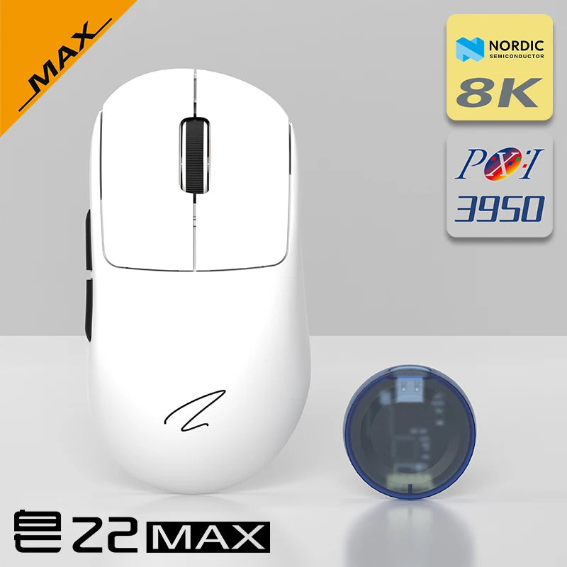 Leichte 4K Gaming-Maus mit 3 Modi und 6 DPI-Stufen