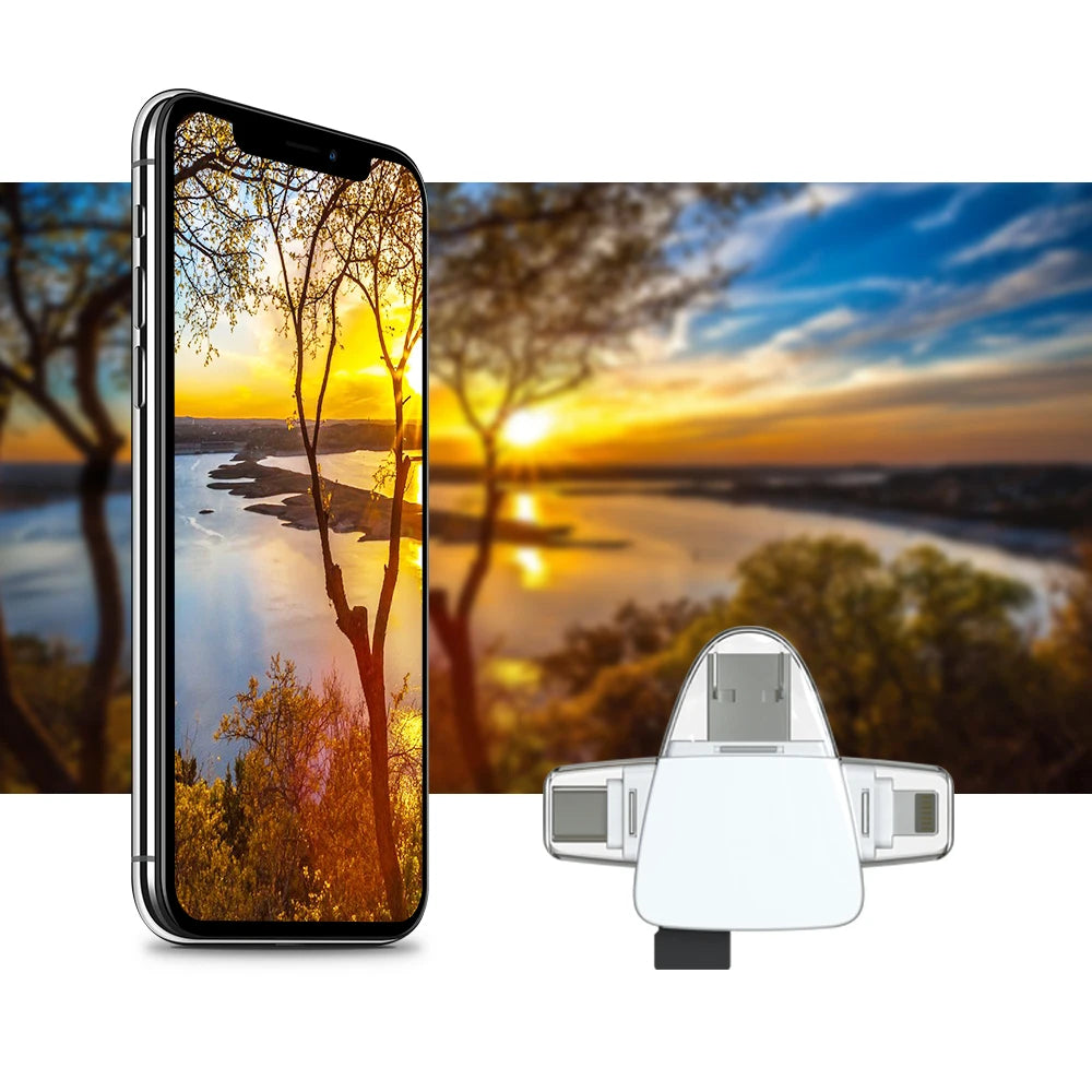 Mini OTG Kartenleser Adapter für iPhone & iPad