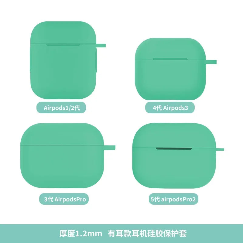 Rosa Silikon Airpods Hülle Schutzcase