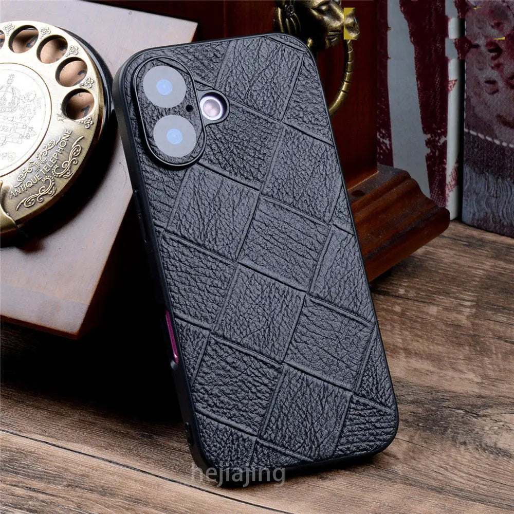 Echtleder Krokodilleder Hülle für iPhone 17 Pro Max