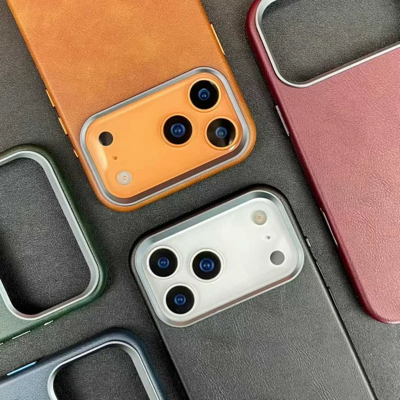 Magnetische Rindsleder Hülle für iPhone 17 Pro Max – Active Touch