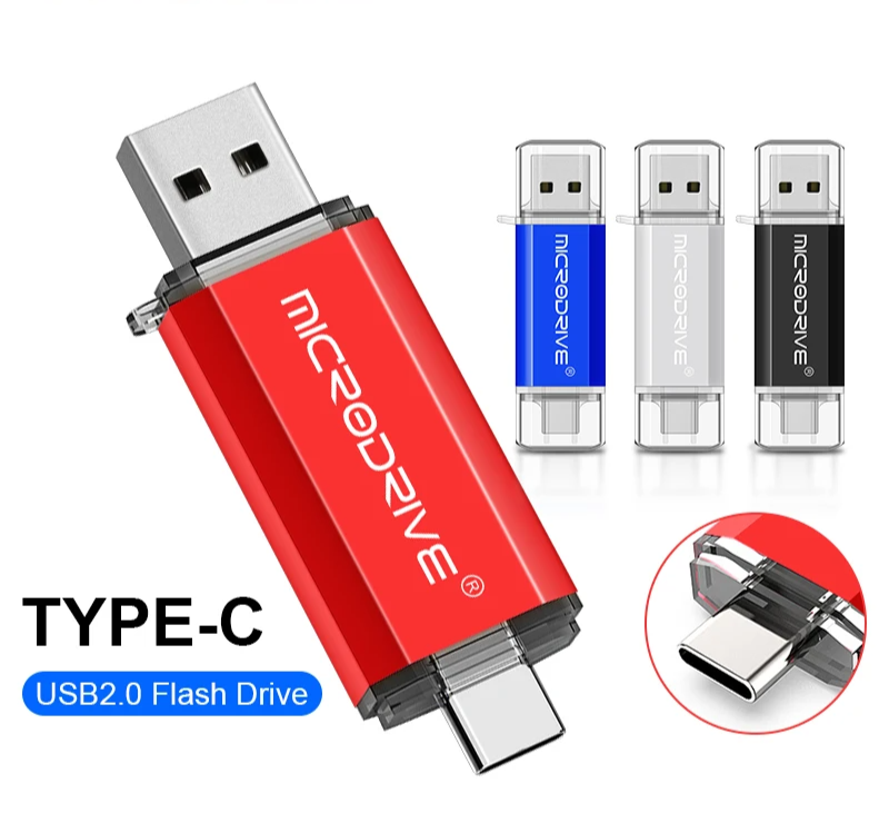 "Smart Type-C OTG 2-in-1 Pendrive 32GB 64GB 128GB USB Stick"