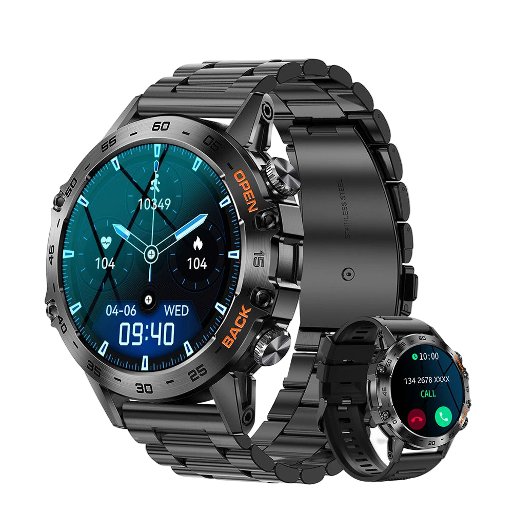 Bluetooth Smartwatch 1,39 Zoll Sport Fitness Uhr