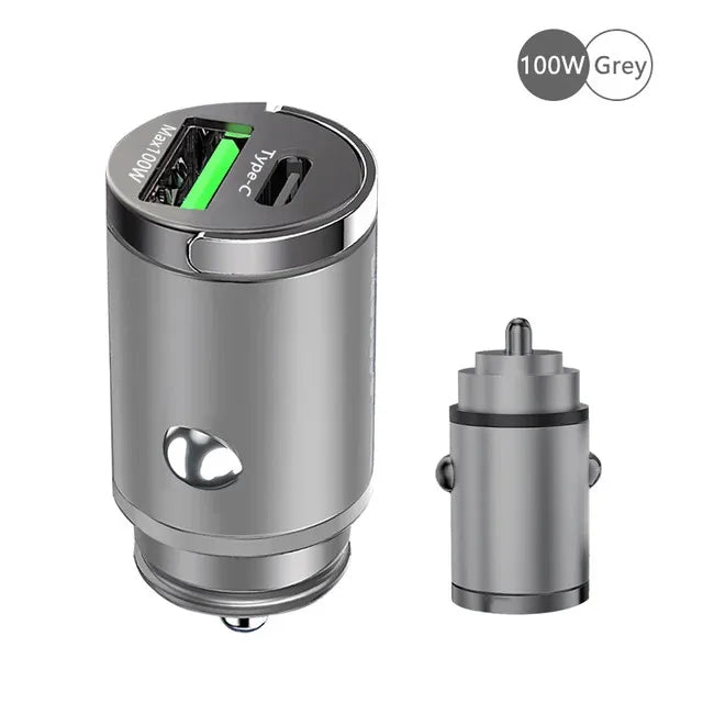 100W USB-C Autoladegerät Schnellladung Adapter