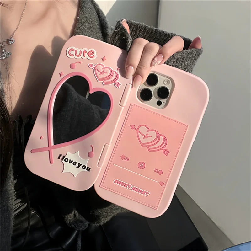 Silikon Flip-Case Liebe Cartoon Tier iPhone Hülle