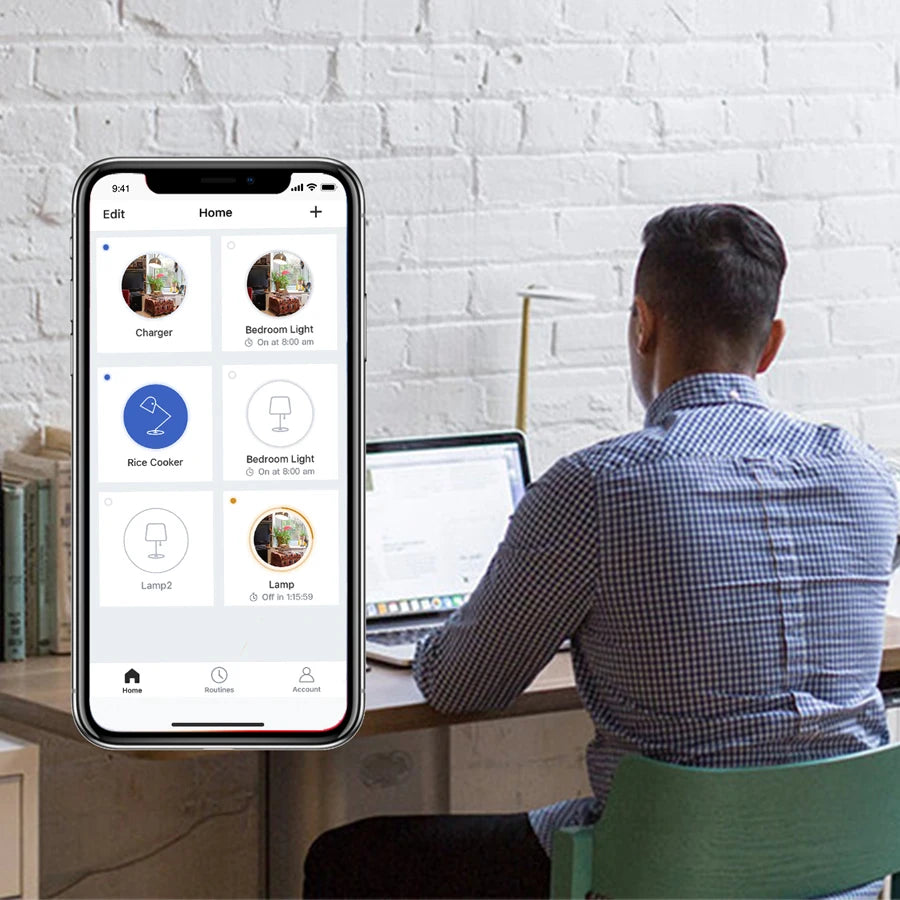 Mini WLAN Steckdose US Smart Home App Sprachsteuerung