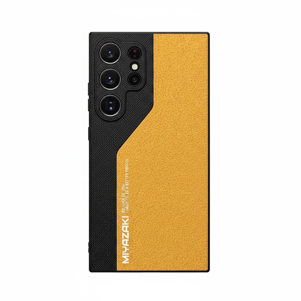 Luxury Dual Color PU Leather Case for Samsung Galaxy