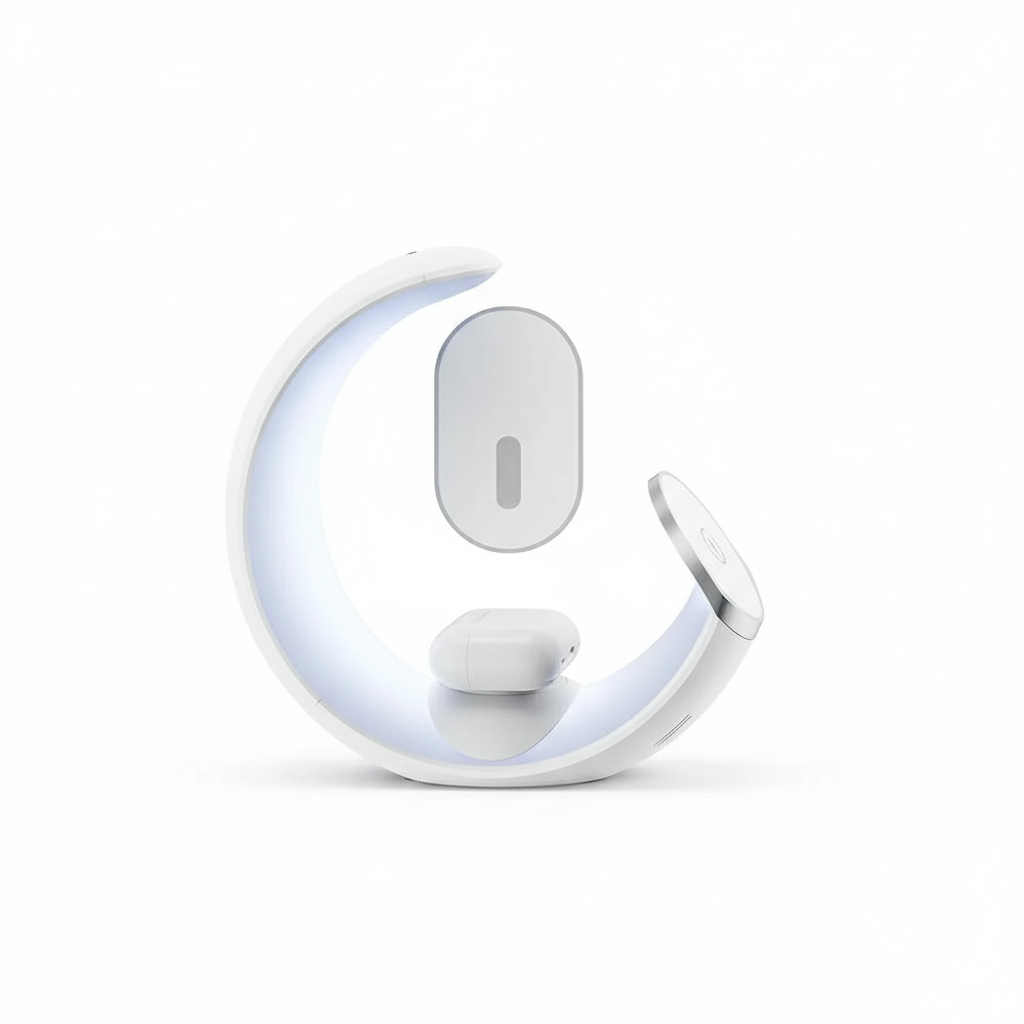 4-in-1 Magnetic Wireless Charging Station with Lamp