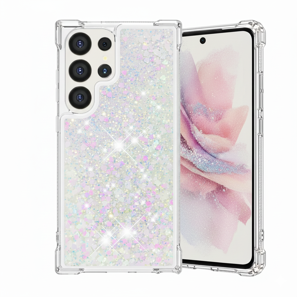 Glitter Liquid Case for Galaxy S21 to S25